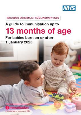 A guide to immunisation for babies up to 13 months of age (A5 leaflet)