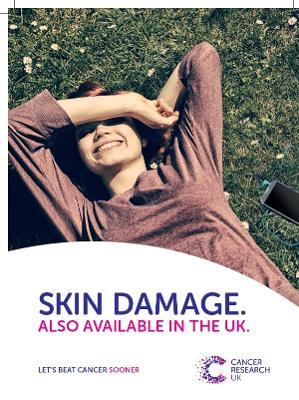 Skin damage - also available in the UK (postcard)